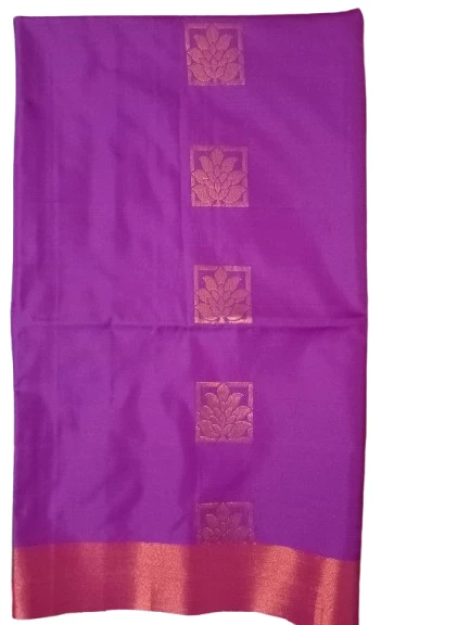 Kanjivaram Jacquard Silk Saree – Elegant MediumVioletRed | Traditional Soft Silk Saree