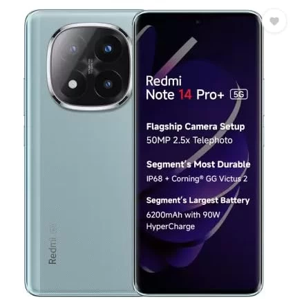 Redmi Note 14 Pro+ 5G (Spectre Blue, 512 GB) (12 GB RAM)