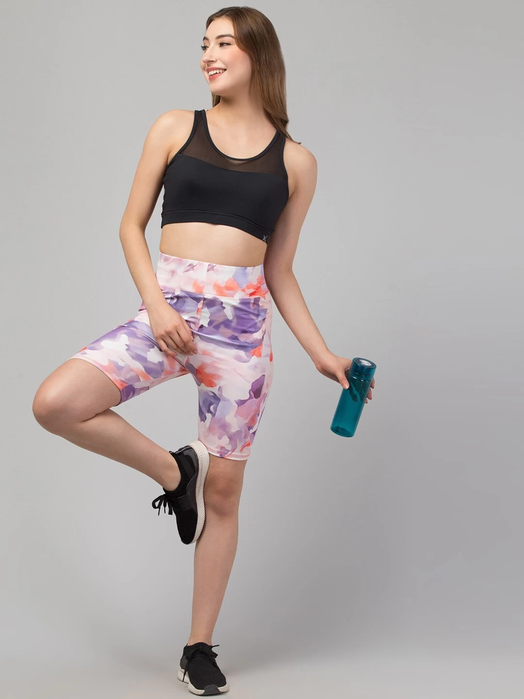 Latest Fancy High Quality Printed Sports Wear/Printed Gym Shorts/Printed Yoga Shorts/Cycling Shorts For Women's & Girls