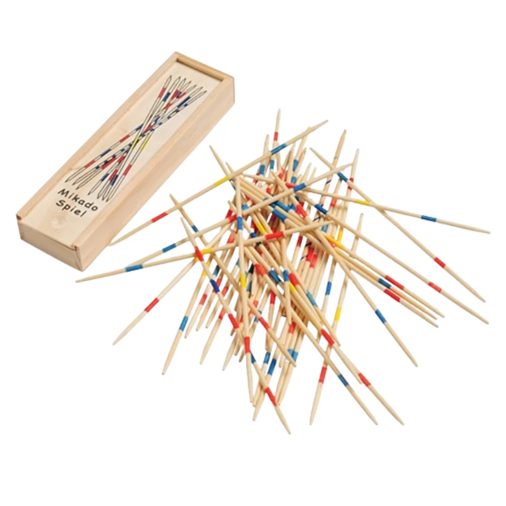 Mara Bommai™ Mikado Spiel | Wooden 31 Pick-Up Sticks | Best Return Gift | Fun Family Indoor Board Game for Adults and Kids Toys 5+ Years (Pack of 8)