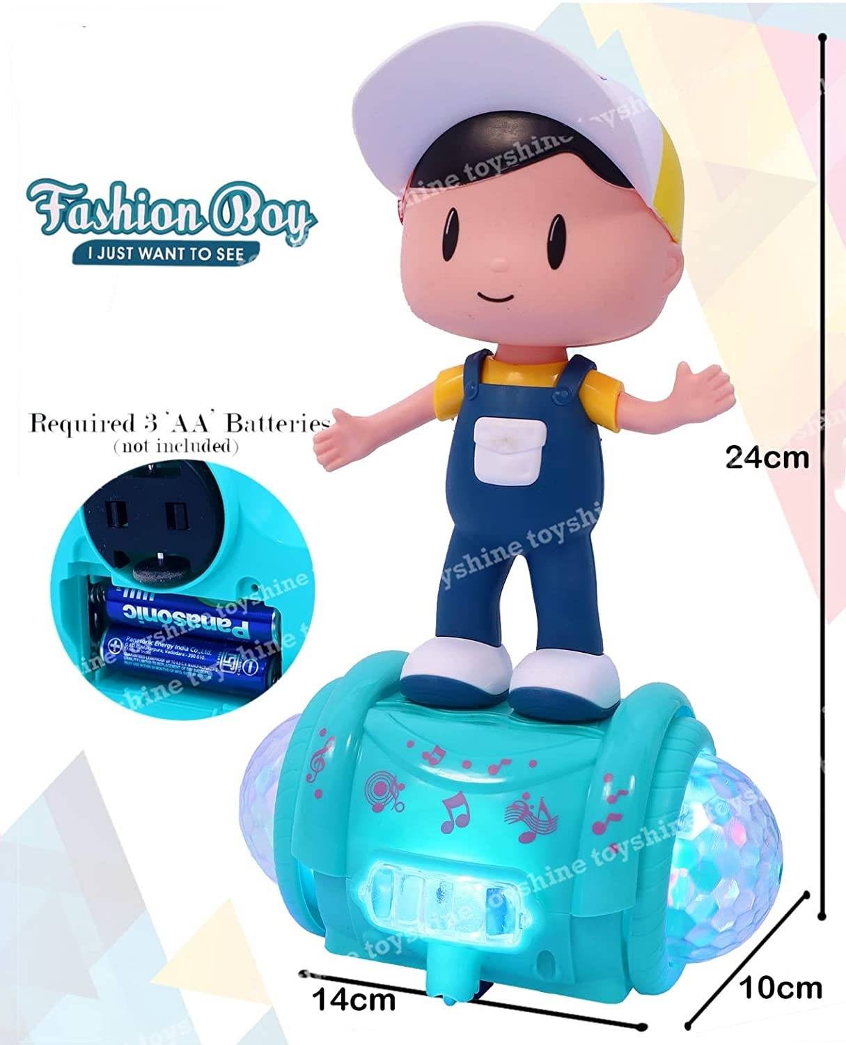 Super Fashion Boy Stunt Scooter Balancing 360 Degree Rotating Robot with Musical and Light of Multicolor for Kids