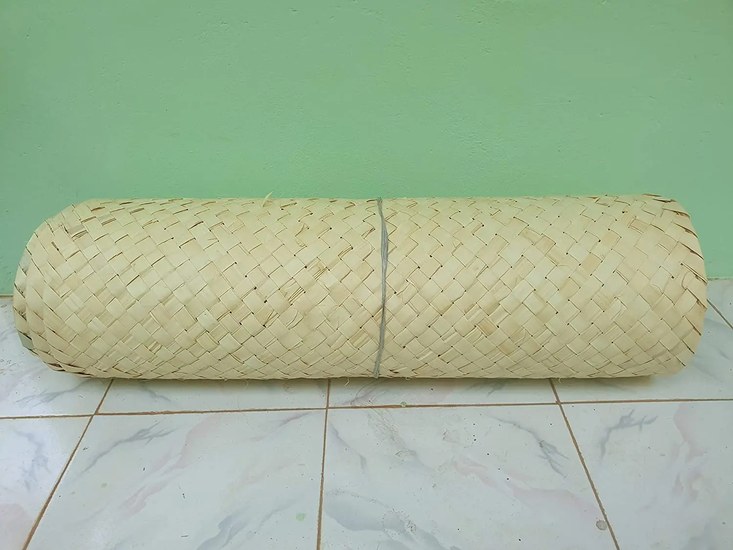 Hand Woven Green Palm Leaf Mat 70X140 Centi Meter