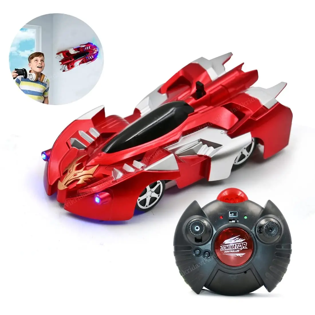 Uyir Mei Anti Gravity Wall Climbing Car with Remote Control – Multicolor