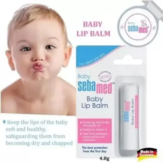 SebaMed Baby Lip Balm With Jajoba Oil For Nourishing Jajoba Oil (Pack Of 1, 4.8 G),Multi