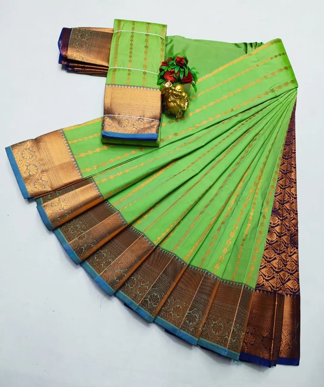 Kanchipuram semi Soft silk model sarees.