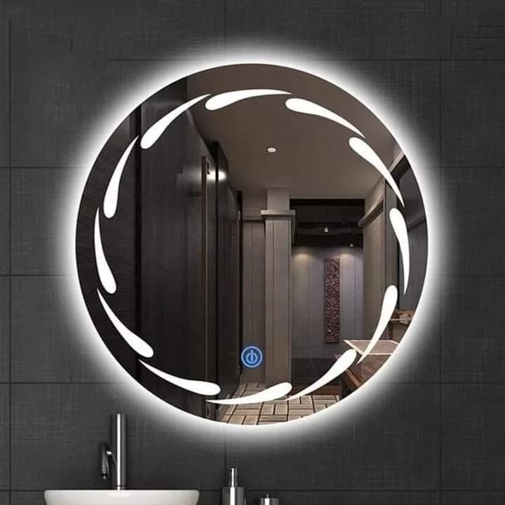 3 Colour Light Mirror -Wall Mounted Backlit with Front Light | Touch Senses Mirror | Home Mirror | Modern Glass Decorative Led Mirror | Touch Sensor |  Bedroom Washbasin | Wall Mirror | Bathroom Mirro