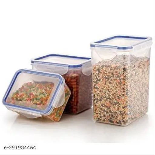 3-Pack Rectangle Food Storage Containers - Keep Food Fresh Longer, Reduce Food Waste