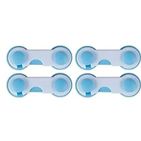 Baby Safety Locks/Latches for Cupboard,Drawer,Cabinet,Toilet lid,Oven-4 Counts