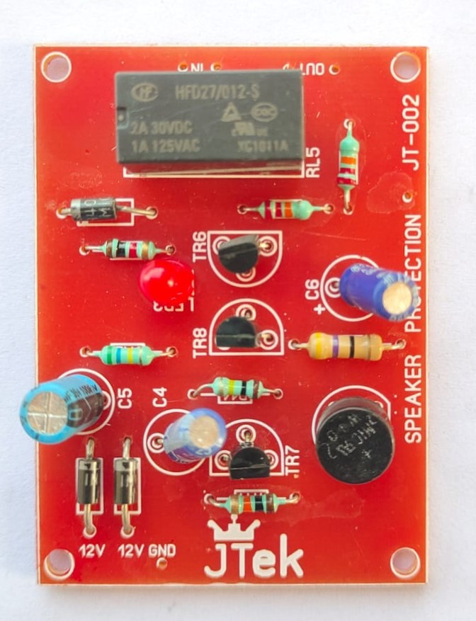 2 Channel Speaker Protection Board | Turn ON Delay - 2 Channel (Delay Time 5 Second) with Short Circuit Protection | Power DC12VTO18