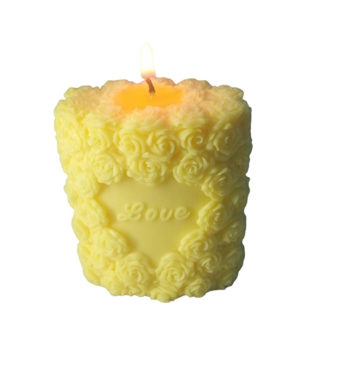 LOVE FLOWER CANDLE | Love in Sunshine Candle - 120g Golden Romance | YELLOW COLOUR