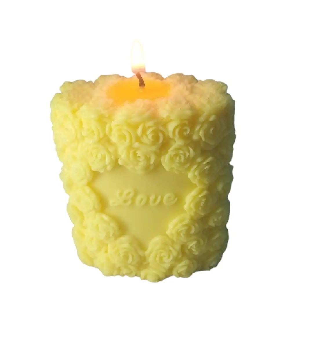 LOVE FLOWER CANDLE | Love in Sunshine Candle - 120g Golden Romance | YELLOW COLOUR