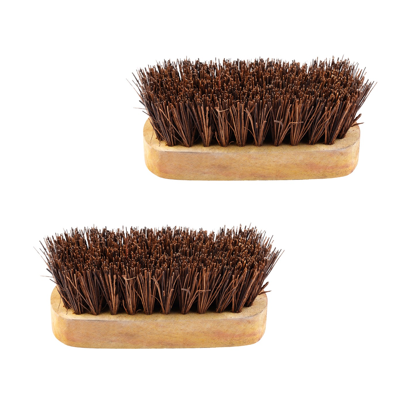 Multipurpose Strong Coir Washing Brush - Eco-Friendly Cleaning for Bathroom, Kitchen, Car Wheels, Home, Outdoor Spaces & Various Surfaces"-6 inch oval ( pack of 2 )