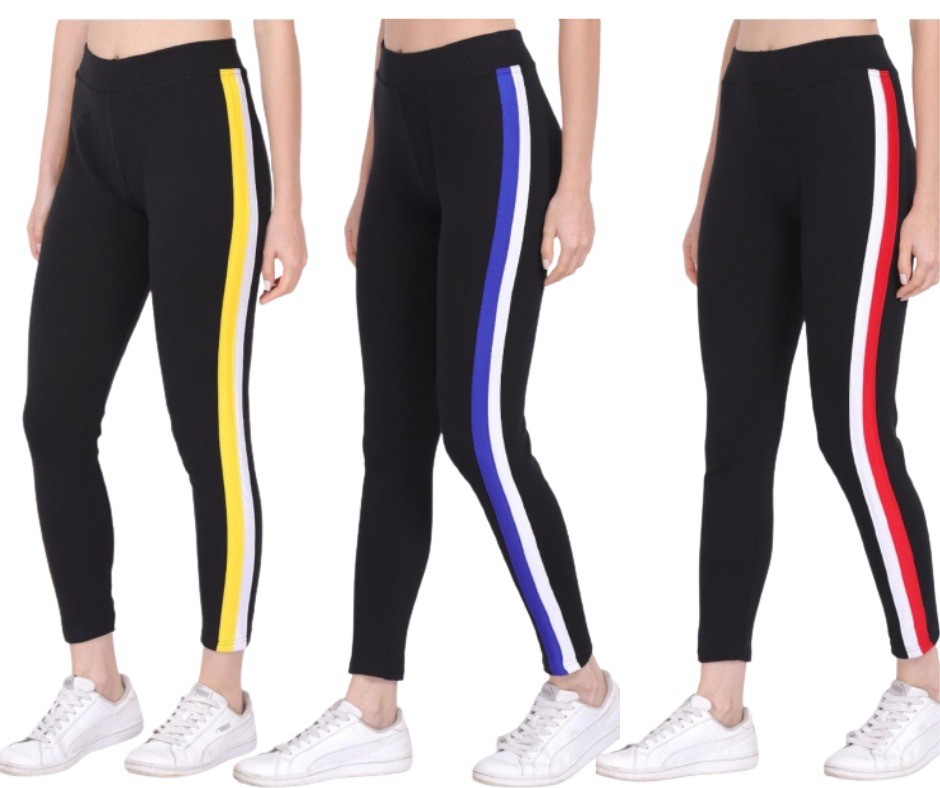 Jegging for women 7cm (yellow/blue/red)3 pair
