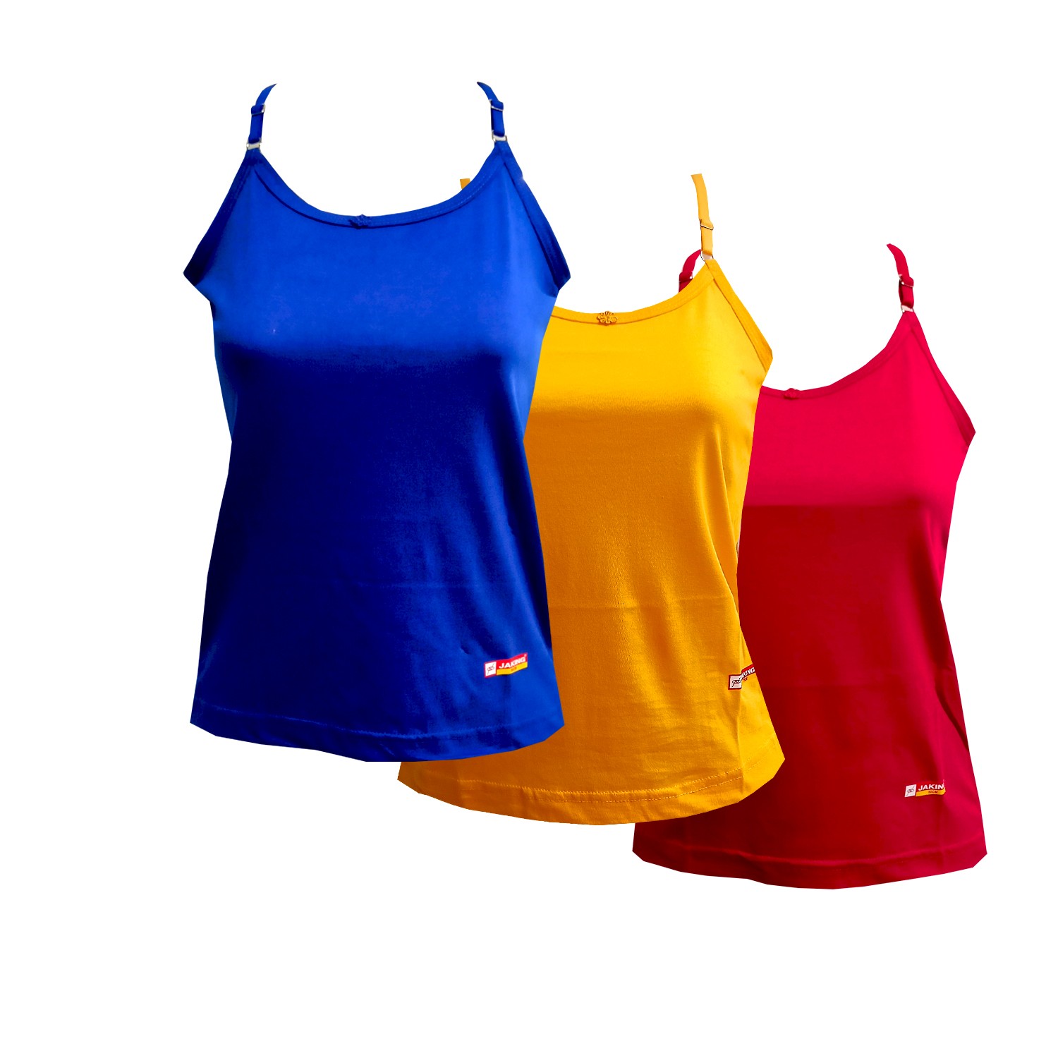 Slips For Women Camisole Cotton Multicolor Pack of 3 Adjustable Elastic Slip