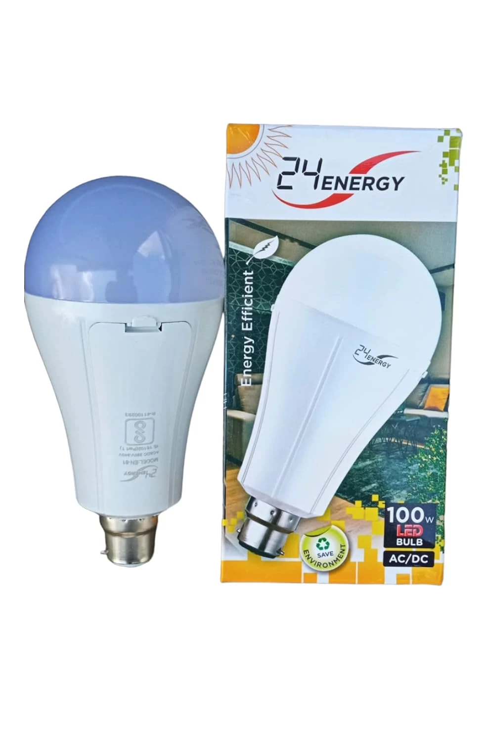 24 Energy 100w Emergency Led Bulb: Acdc, Reliable & Bright