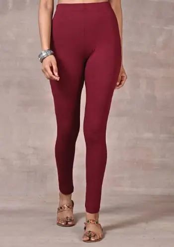 JEGGING FOR WOMEN PLAIN MAROON