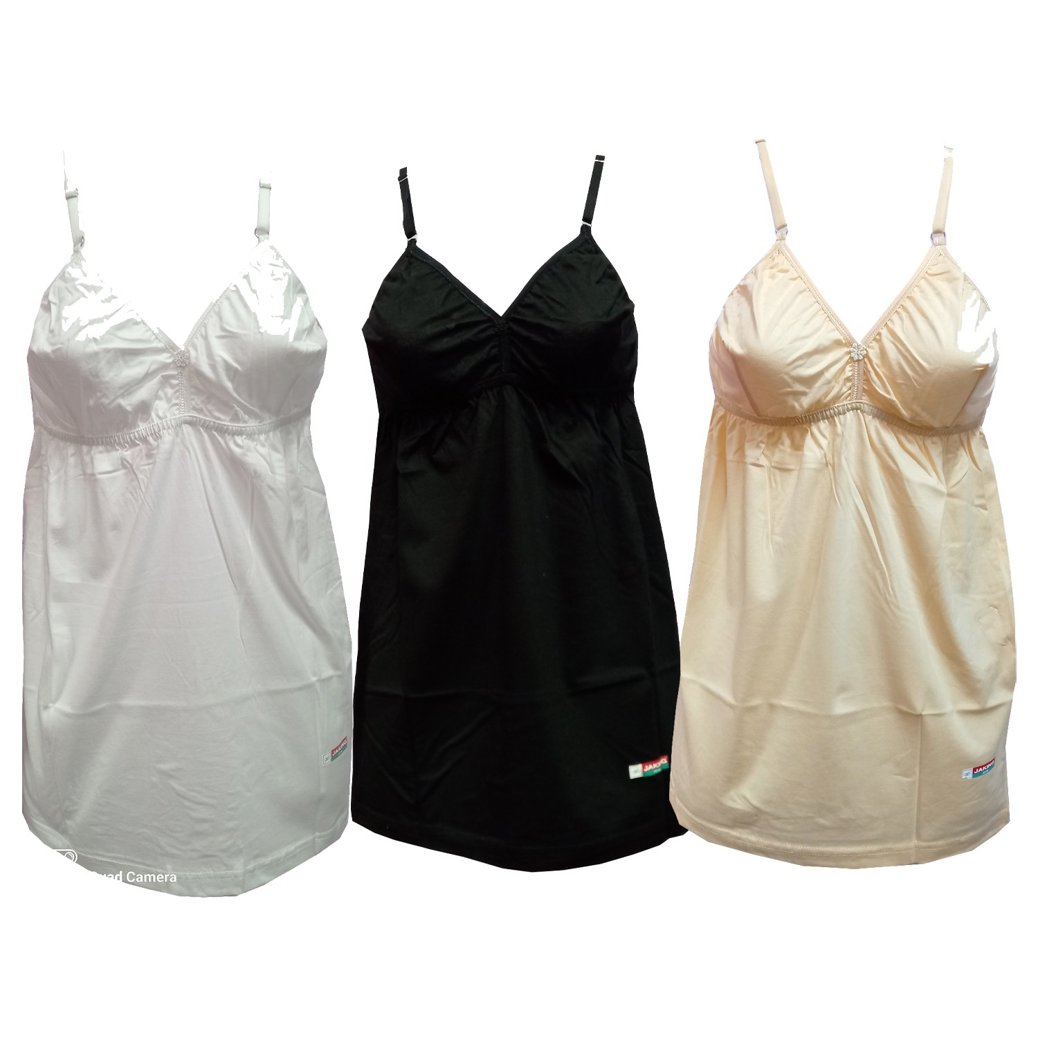 Slips For Women Premium Quality Camisole Bra Slips, Regular Fit(Pack Of 3)
