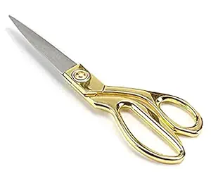 Professional Tailoring Scissors: 9.5 Inch, Golden, for Precise Cuts