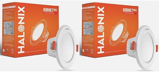 Halonix 7w Led Downlight - 6500k Cool White, Junction Box, 2.95" Cutout - Home/office/shop