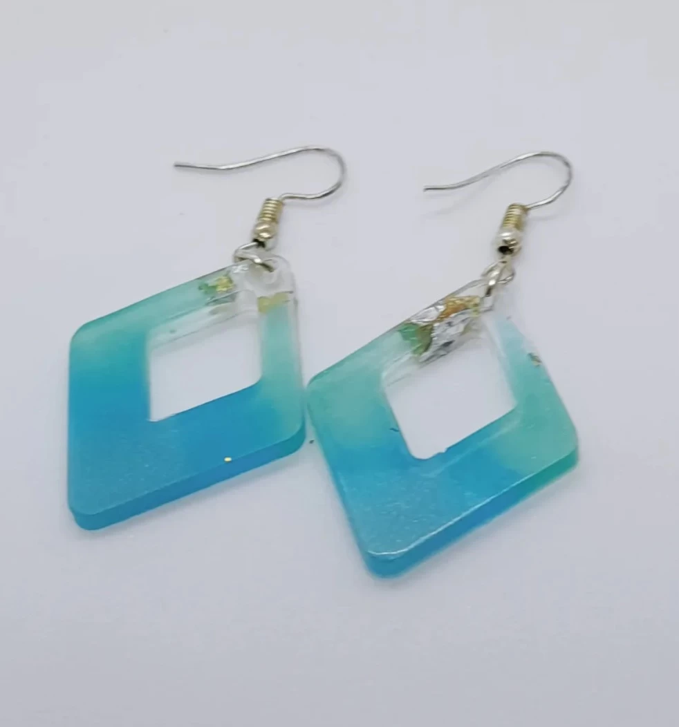 Epoxy Resin Handmade Fashion Earrings | Unique & Stylish Resin Earrings for Women