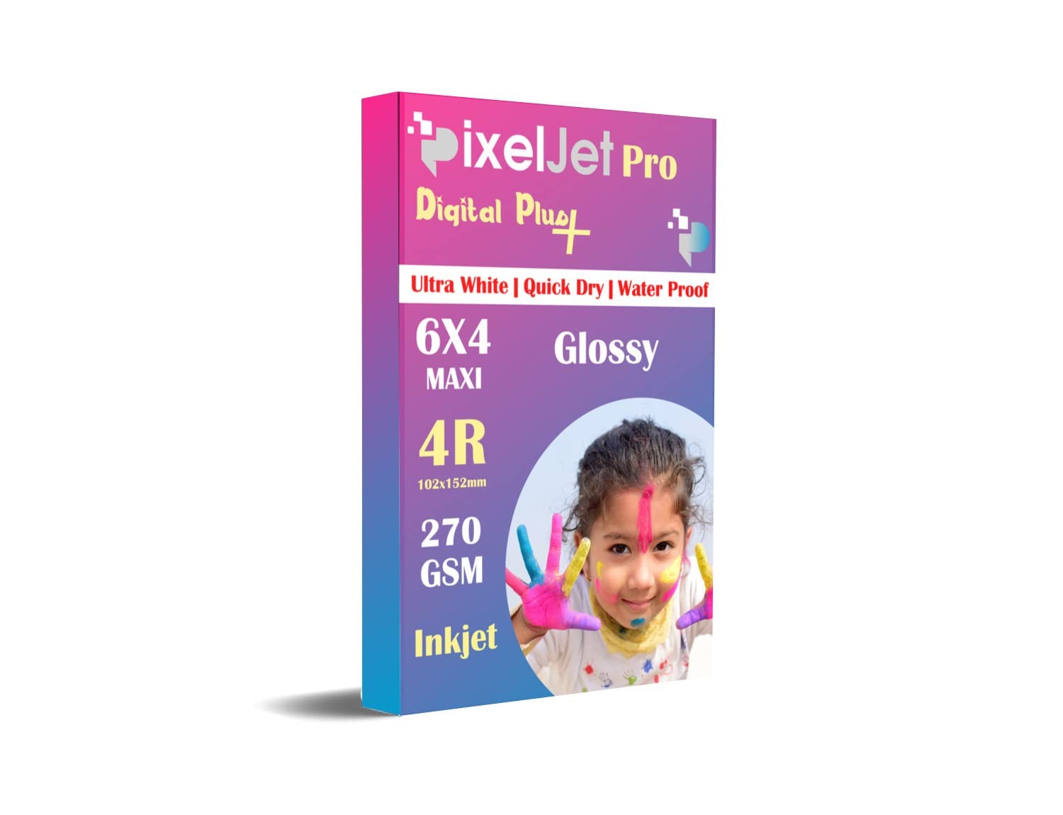 6X4in MAXI - 270 GSM WATER PROOF ULTRAWHITE PHOTO PAPER (SUITABLE FOR ANY INKJET PRINTER) (100 Sheets)