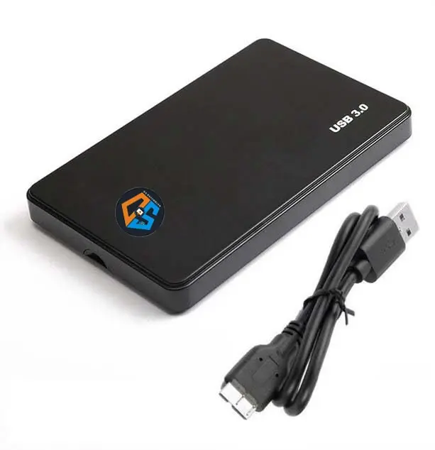 DS COMPUTERS 3.0 - Portable External Hard Disk - 500 GB - USB 3.0 for PC Laptop Windows and Mac, External HDD - Black (500 GB)