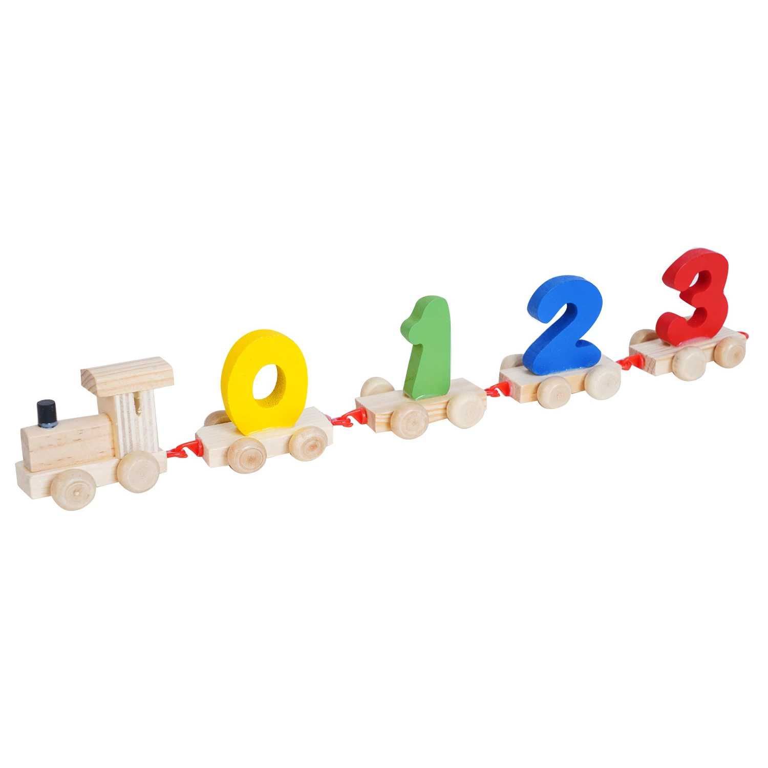 Wooden Pull Along Numbers Learning toys for kids