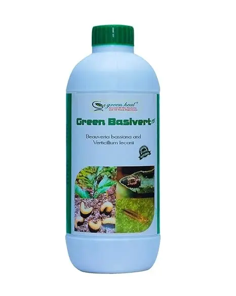 Green Heal - Basivert - Beauveria Bassiana and Verticillium Lecanii -1 Litre biopesticide for plants