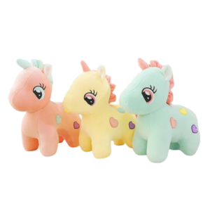 Charming Lovely Unicorn Soft Toys for Kids - Pack of 1 - Multicolor - 30CM - Random Color Will be Send