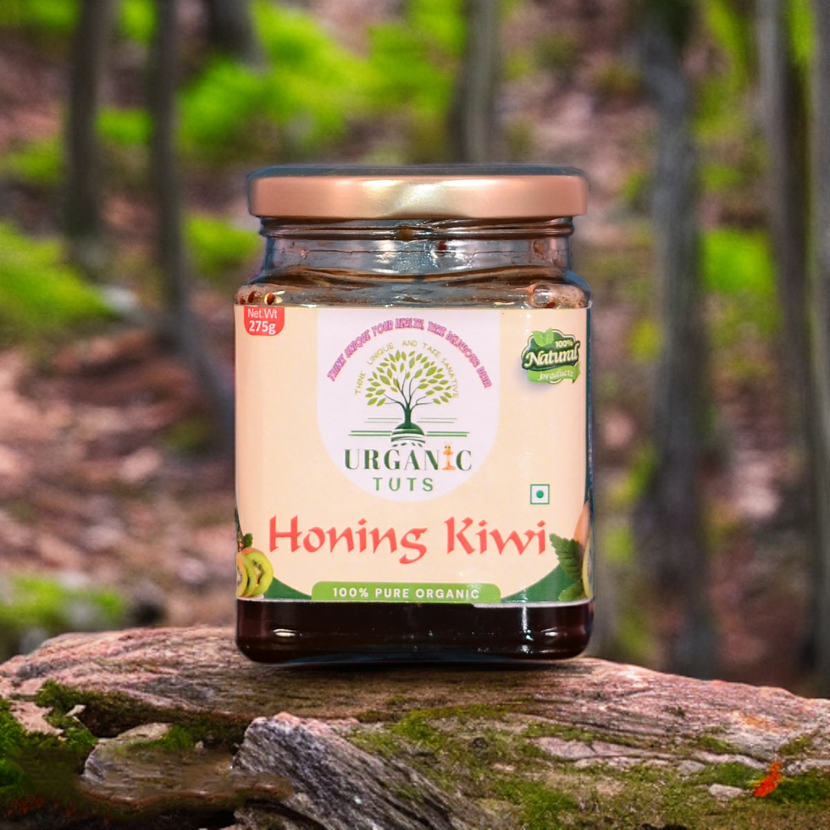 Honing Kiwi 100% Pure Organic (275g) - URGANIC TUTS - Dry Kiwi Mixed Honey