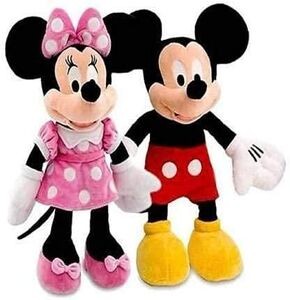 Mickey and Minnie Mouse Stuffed Soft Toy for Kids Combo Pack - 35 cm  (Multicolor)