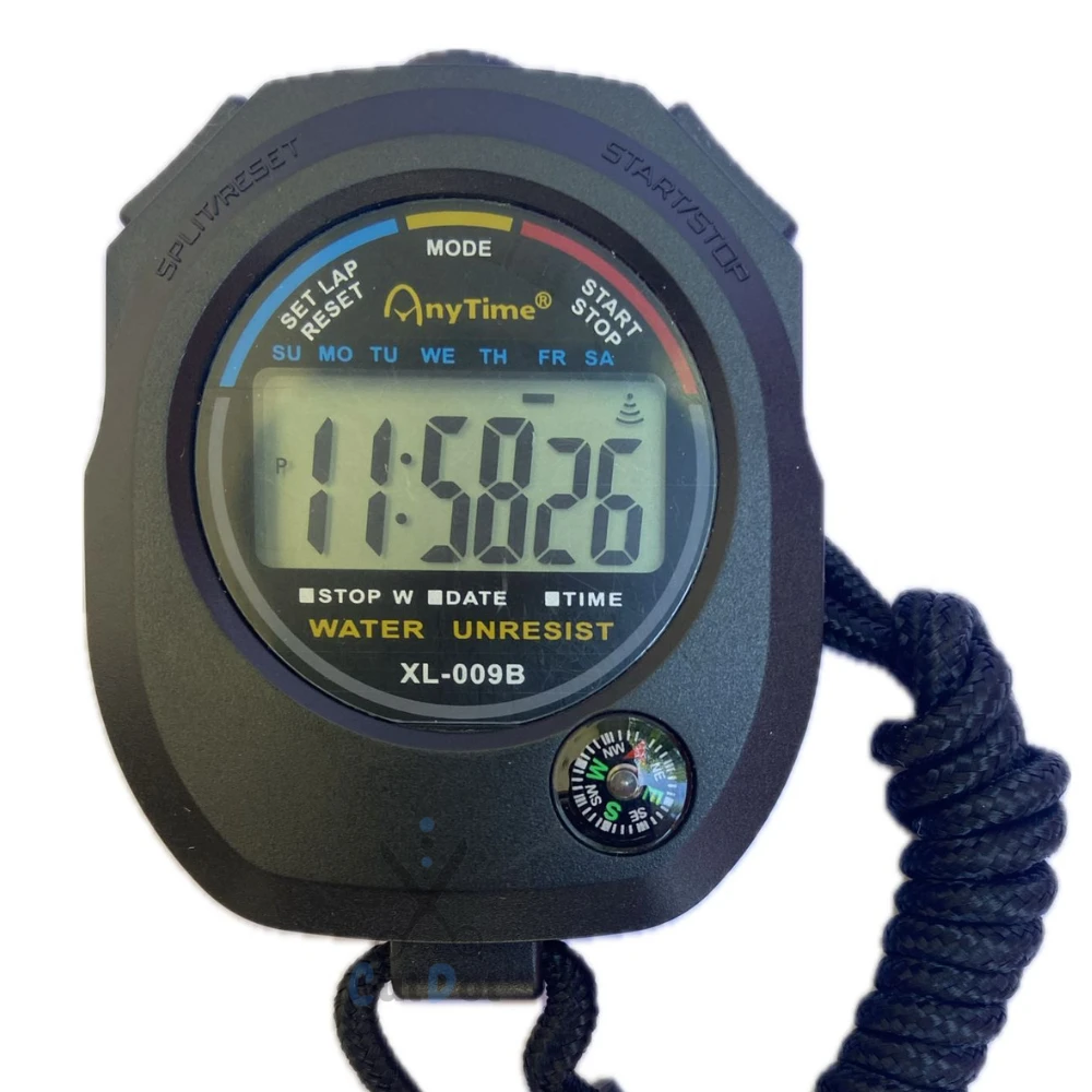 CUTDOT | Electronic Stopwatch Sport Timer with Alarm | Digital Stopwatch with Large Display with Rope | Pack of 1.