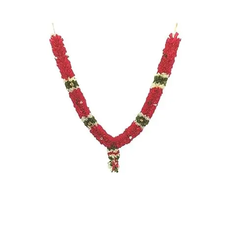 Guru Traders - 24 inch Realistic Artificial Garland for Gods, Photo Frames - Dark Pink (Rani Color)