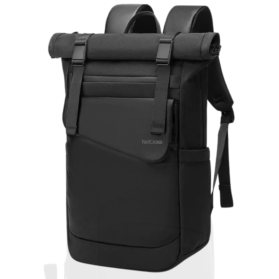 NxtOasis Premium Laptop Backpack, 20 to 39 Litres Capacity, Black