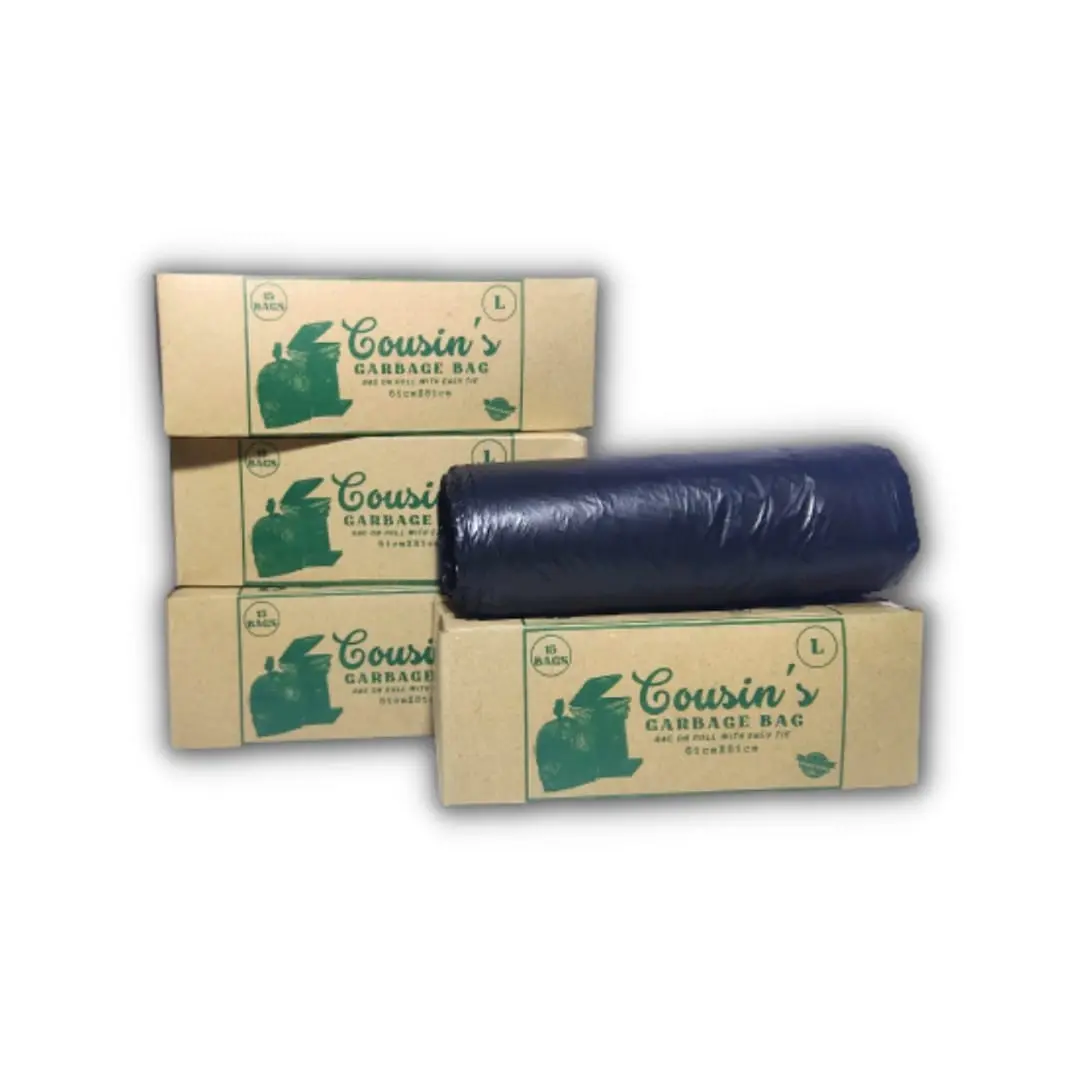 AD_ENTERPRISES.  Disposable Garbage Bag / Trash Bag / Dustbin Bags / Dry and Wet Waste / 61cm X 81cm (large) 60 Bags (4 Rolls) Black color