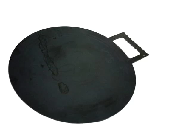 simsnura Cookware Iron Tawa for with Flat Induction and Gas Induction Based for Best Dosa/Roti/Chappathi Dosa/Edge Dosha Kallu | Dosai kal | Roti tawa (Black, 10 Inch Dia Heavy Weight Medium Size)