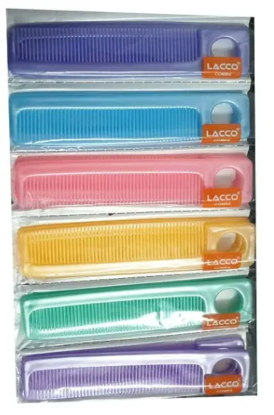 SBWC Multicolour pocket Hair Combs for Boys & Mens Pack of 12 Multicolour