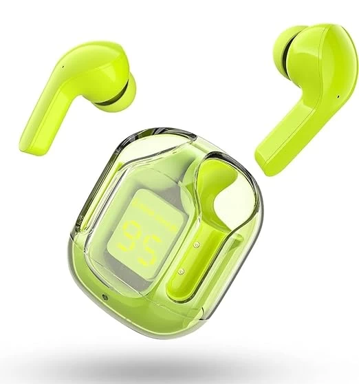 Ultrapods True Wireless Earbuds (Green) – Compact Design, Superior Sound Quality, Long Battery Life, Comfortable Fit, Seamless Connectivity