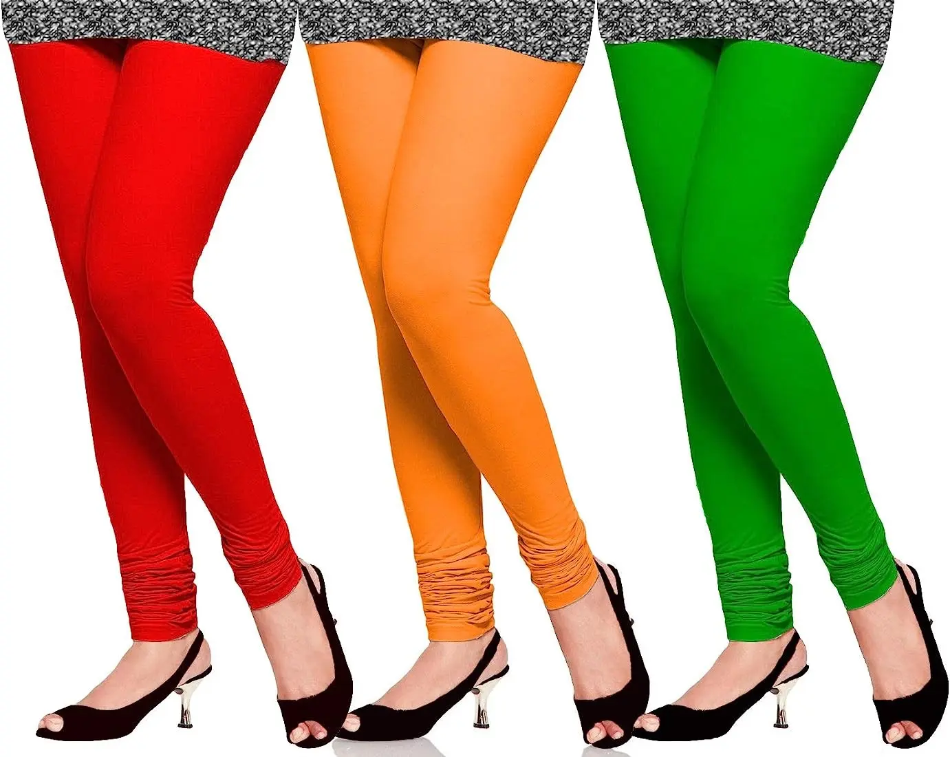 Women Leggings Multi Color Combo Pack 3 | REGULAR Cotton Leggings