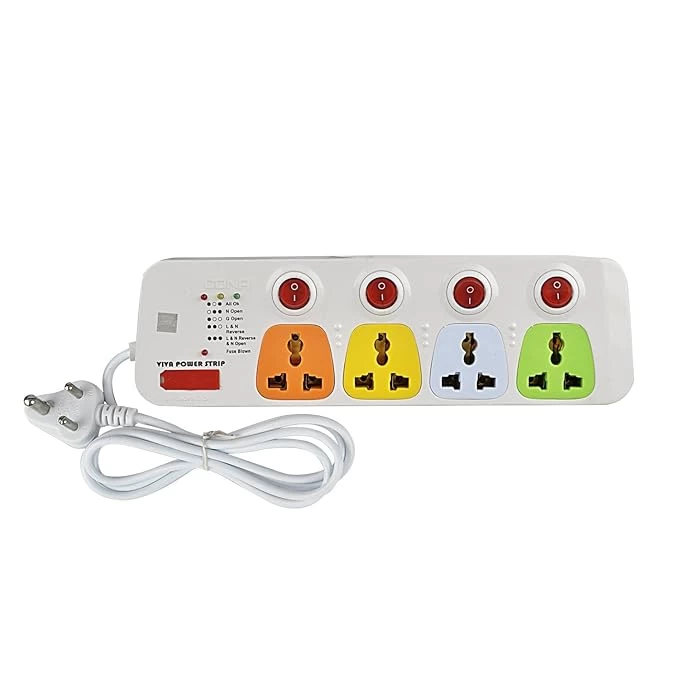 Organize Your Power: Cona Smyle Viva 4+4 Power Strip With 5 Meter Cord