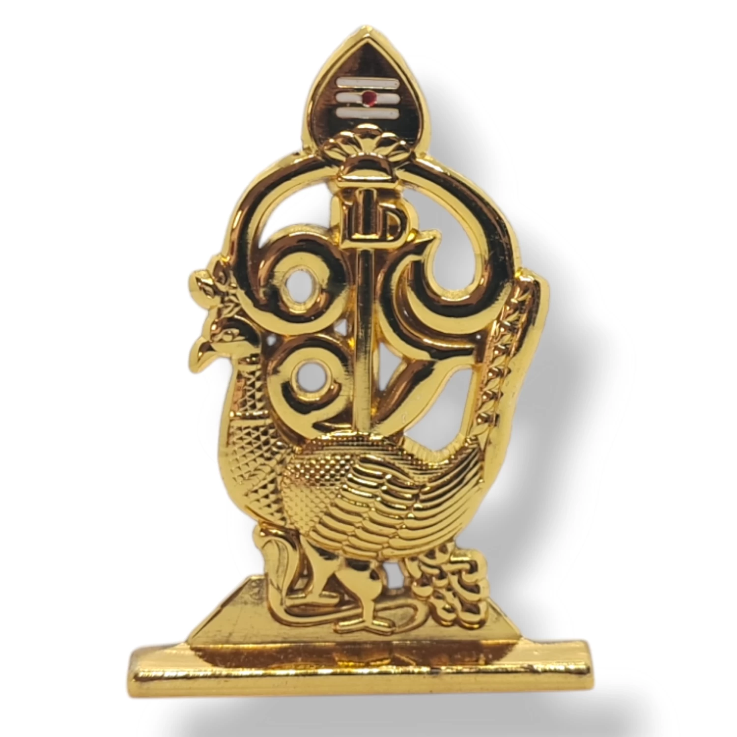 Mayil Murugan Vel | Golden Metal Vel for Pooja Room – Sacred Symbol of Protection