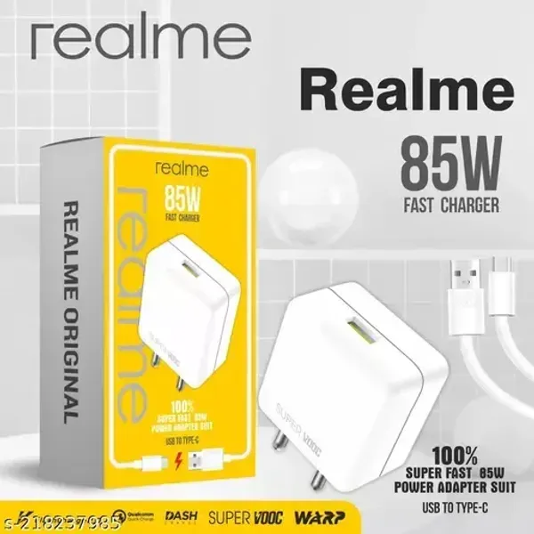 Realme 85W SUPERVOOC Charger | Ultra-Fast Charging Adapter for Smartphones & Laptops