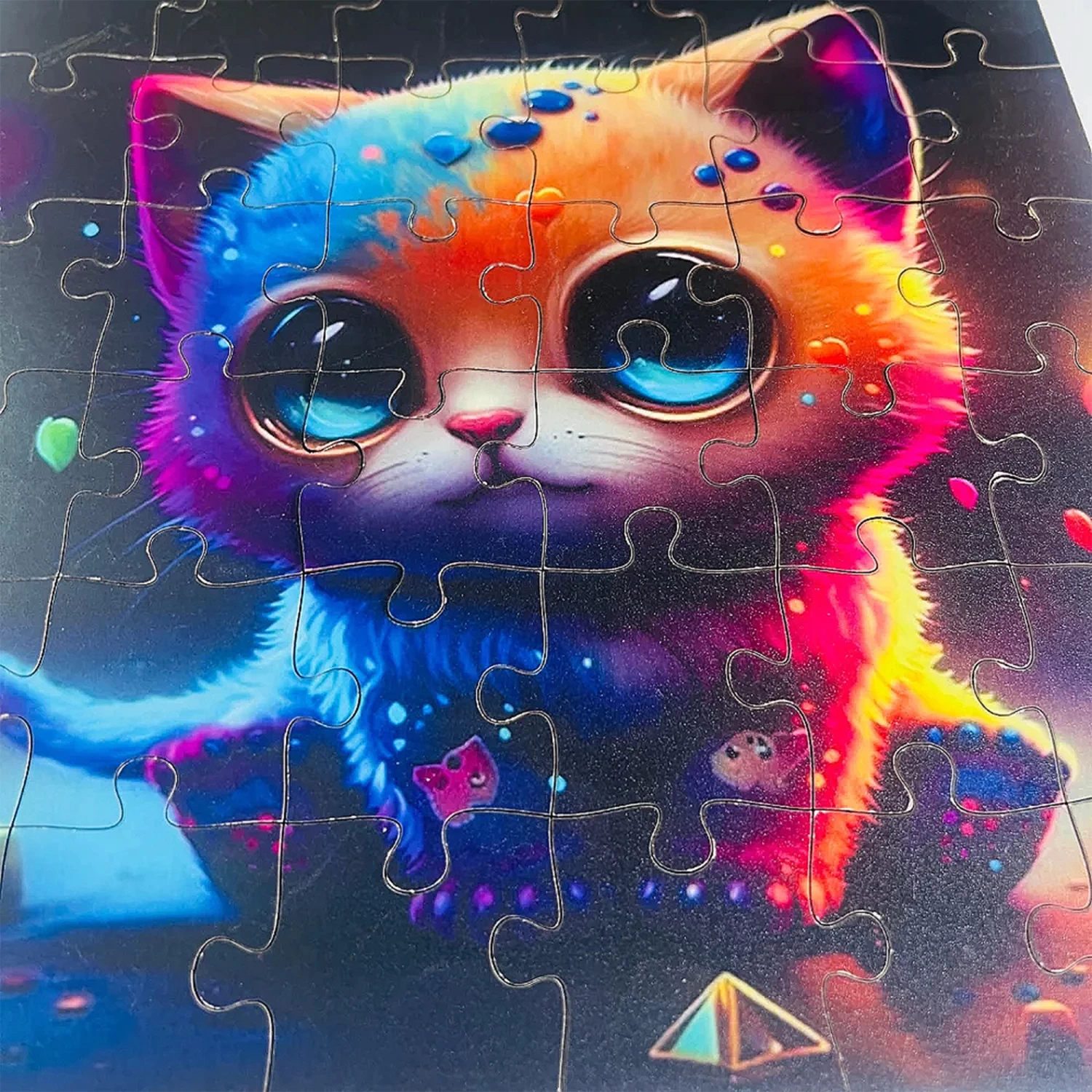 Funny Cat Puzzle - 36 pcs Wooden Jigsaw Puzzle Suitable for Kids and Toddlers Age Upto 15 Years