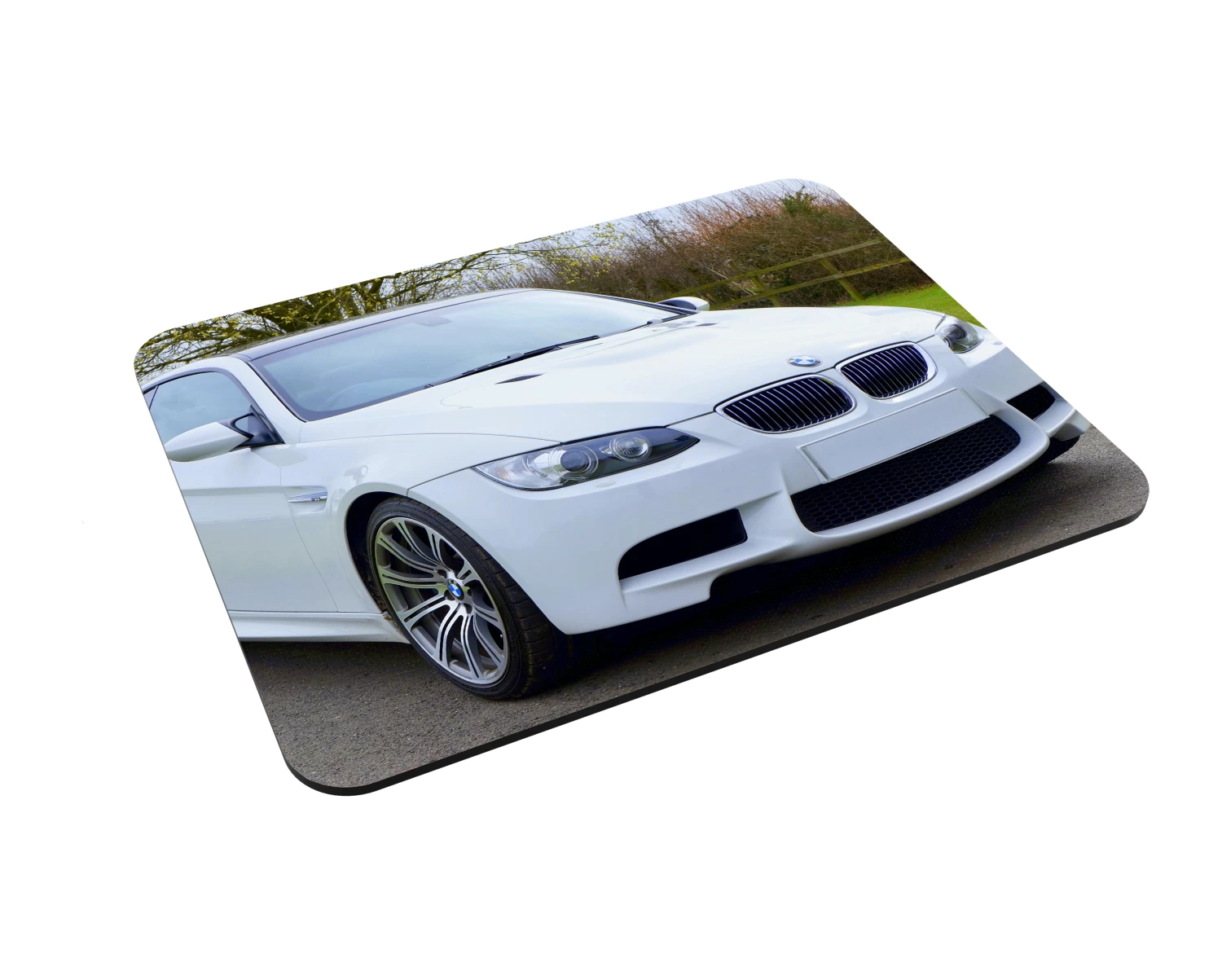 Car-Themed BMW White Car Mouse Pad – Premium Non-Slip Mouse Pad with Stunning Car Image Designs – Durable & Comfortable for Work, Gaming, and Home Office