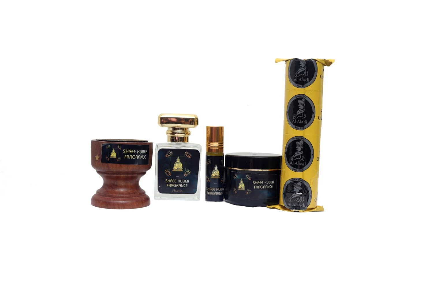 Shree Kuber Fragrance - Combo Perfume, Attar and Bakhoor