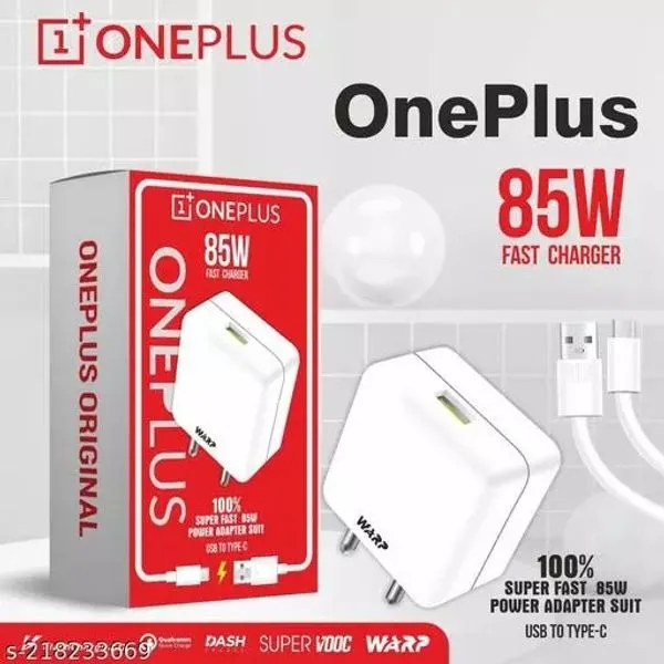 OnePlus 85W SUPERVOOC Power Adapter | Ultra-Fast Charging for Phones, Tablets & Laptops