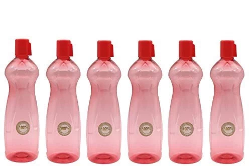 Water Bottles Pack Of 6 Pet Water Bottles red colour