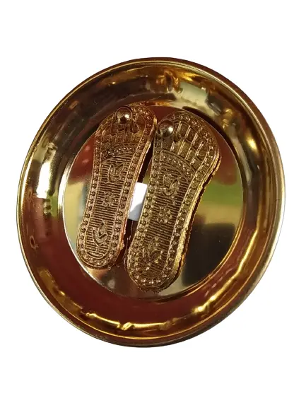 Simsnura Lakshmi Charan Paduka – Kasht Nivaran Yanta | Lakshmi Charan Paduka – Kasht Nivaran Yanta | Religious Footprint,3.5 Inches.