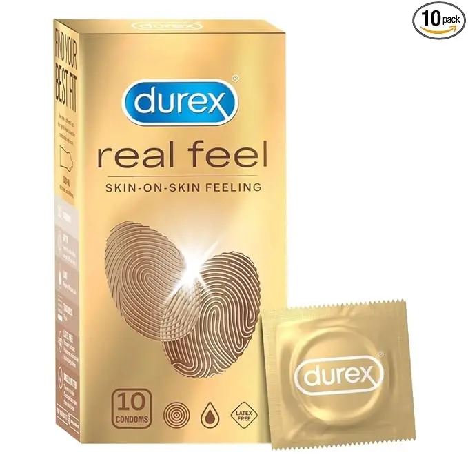 Durex Real Feel Condoms for Men - 10 Count | Latex Free