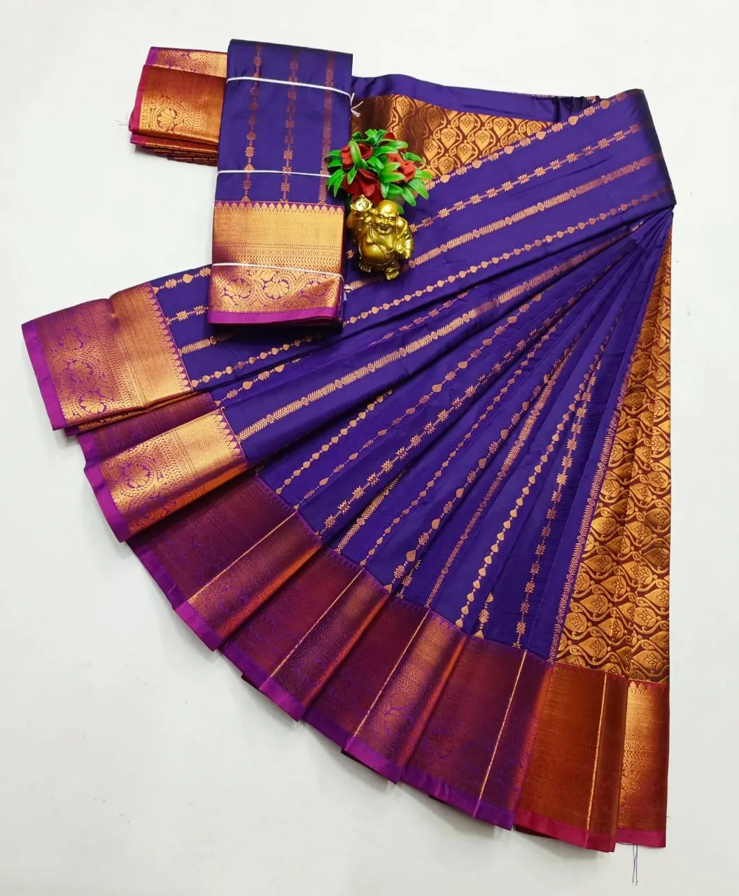 Kanchipuram semi Soft silk model sarees.